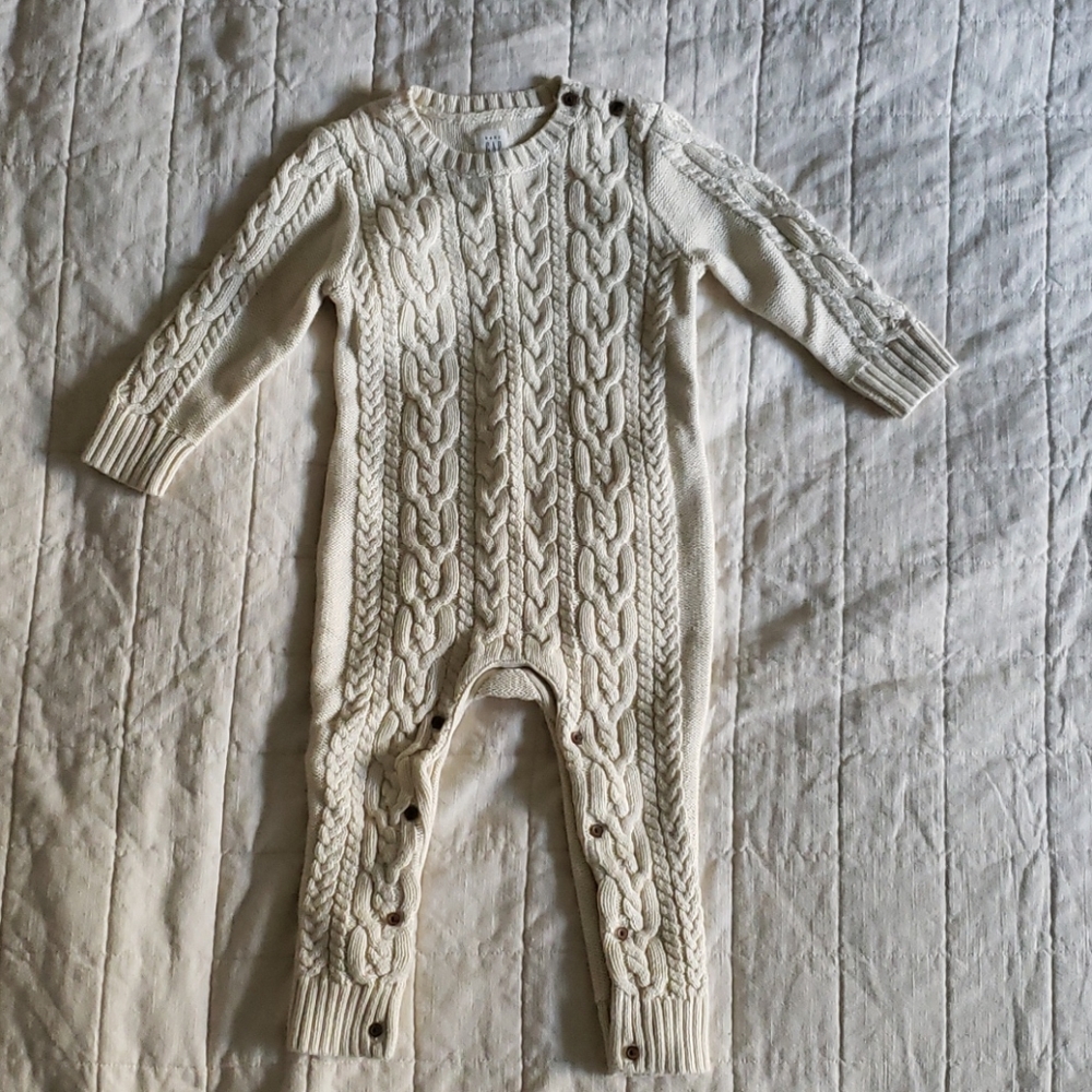 Baby Gap knitted sweater romper - Never worn!